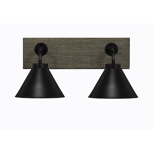 Oxbridge - 2 Light Bath Bar-8 Inches Tall and 17.5 Inches Length - 1272824