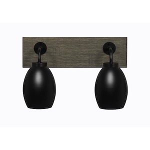 Oxbridge - 2 Light Bath Bar-10 Inches Tall and 15.5 Inches Length - 1272825
