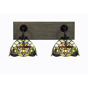 Oxbridge - 2 Light Bath Bar-8.25 Inches Tall and 17.25 Inches Length - 1272831