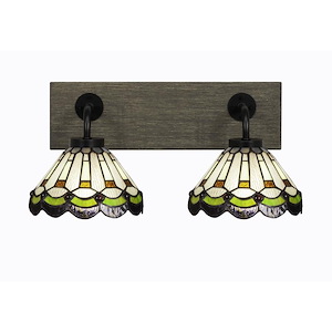 Oxbridge - 2 Light Bath Bar-8.5 Inches Tall and 17.75 Inches Length - 1272832