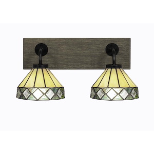 Oxbridge - 2 Light Bath Bar-8.5 Inches Tall and 17.25 Inches Length - 1272833