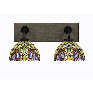 Oxbridge - 2 Light Bath Bar-8.5 Inches Tall and 17.75 Inches Length - 1272837