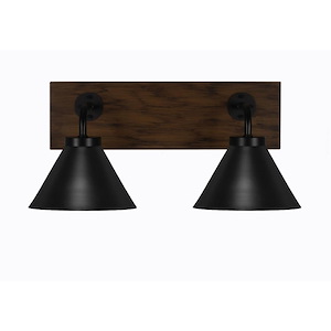 Oxbridge - 2 Light Bath Bar-8 Inches Tall and 17.5 Inches Length - 1272840