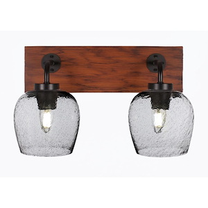 Oxbridge - 2 Light Bath Bar-10 Inches Tall and 16.5 Inches Length - 1260365