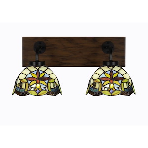 Oxbridge - 2 Light Bath Bar-8.25 Inches Tall and 17.25 Inches Length - 1272847