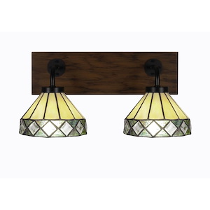 Oxbridge - 2 Light Bath Bar-8.5 Inches Tall and 17.25 Inches Length - 1272849