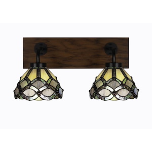 Oxbridge - 2 Light Bath Bar-8.5 Inches Tall and 17.25 Inches Length - 1272852