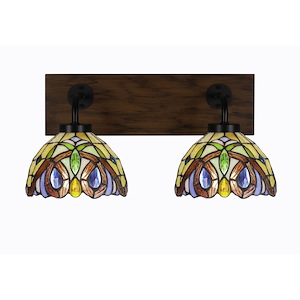 Oxbridge - 2 Light Bath Bar-8.5 Inches Tall and 17.75 Inches Length - 1272853