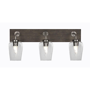 Oxbridge - 3 Light Bath Bar-10 Inches Tall and 26 Inches Length - 1272856
