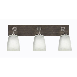 Oxbridge - 3 Light Bath Bar-9 Inches Tall and 26 Inches Length - 1272865
