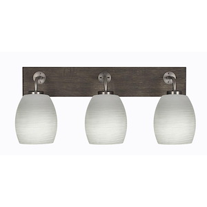 Oxbridge - 3 Light Bath Bar-9.5 Inches Tall and 26 Inches Length - 1272871