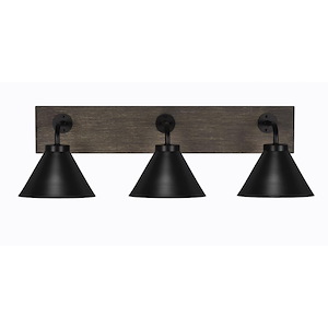 Oxbridge - 3 Light Bath Bar-8 Inches Tall and 27.5 Inches Length - 1272874