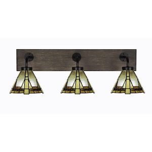Oxbridge - 3 Light Bath Bar-8.75 Inches Tall and 27.75 Inches Length - 1272879