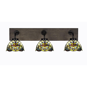 Oxbridge - 3 Light Bath Bar-8 Inches Tall and 27.5 Inches Length - 1272881