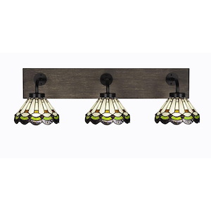 Oxbridge - 3 Light Bath Bar-8.25 Inches Tall and 27.5 Inches Length - 1272882