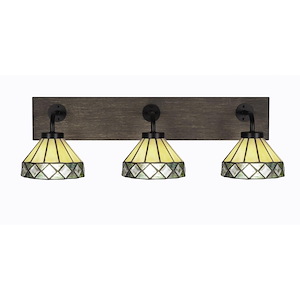 Oxbridge - 3 Light Bath Bar-8.25 Inches Tall and 27.5 Inches Length - 1272883