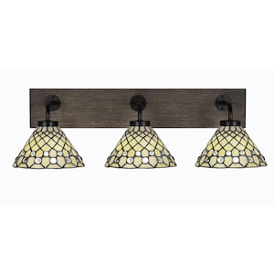 Oxbridge - 3 Light Bath Bar-8.25 Inches Tall and 28 Inches Length - 1272884