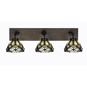 Oxbridge - 3 Light Bath Bar-8.5 Inches Tall and 27.5 Inches Length - 1272886