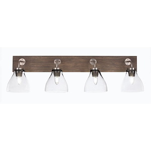 Oxbridge - 4 Light Bath Bar-9.75 Inches Tall and 37 Inches Length - 1256942