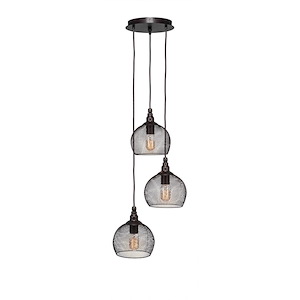 Plexus - 3 Light Cluster Pendalier-10.25 Inches Tall and 14.75 Inches Wide - 1153367