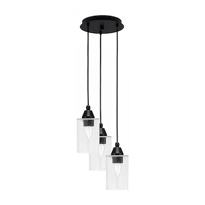 Array - 3 Light Cord Hung Cluster Pendalier-10 Inche Tall and 9.25 Inches Wide - 1335185