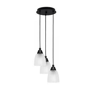Array - 3 Light Cord Hung Cluster Pendalier-8.75 Inche Tall and 10.25 Inches Wide - 1335212