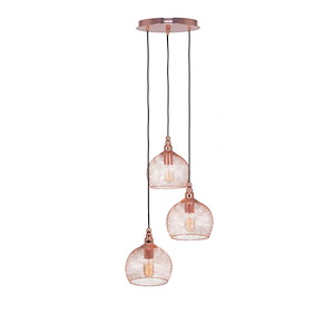 Plexus - 3 Light Cluster Pendalier-10.25 Inches Tall and 14.75 Inches Wide - 1150016