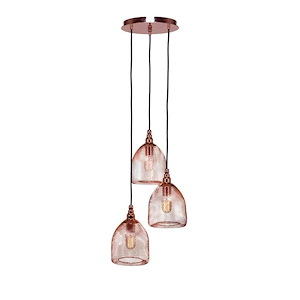 Plexus - 3 Light Cluster Pendalier-11.5 Inches Tall and 13.75 Inches Wide - 1149633