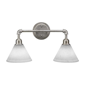 Vintage - 2 Light Bath Bar-11 Inches Tall and 20 Inches Length - 1338896