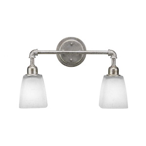 Vintage - 2 Light Bath Bar-11.25 Inches Tall and 17.25 Inches Length - 1338856