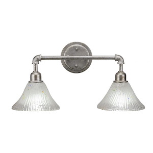 Vintage - 2 Light Bath Bar-11 Inches Tall and Inches Wide - 489927