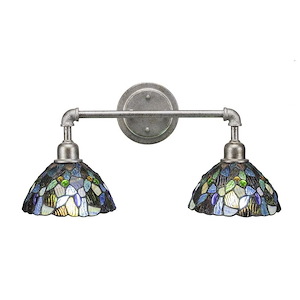 Vintage - 2 Light Bath Bar-10.5 Inches Tall and 20.25 Inches Length - 1338867