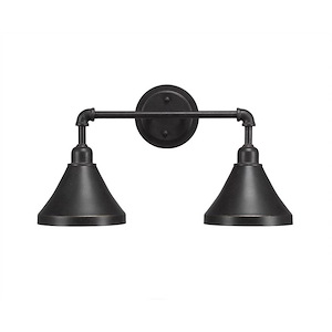 Vintage - 2 Light Bath Bar-11 Inches Tall and Inches Wide - 697327