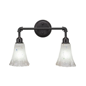 Vintage - 2 Light Bath Bar-13 Inches Tall and Inches Wide - 489926