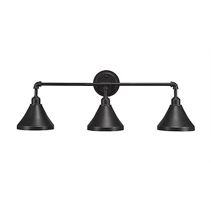 Vintage - 3 Light Bath Bar-11 Inches Tall and Inches Wide - 1148610