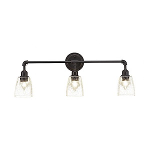 Vintage - 3 Light Bath Bar-11.25 Inches Tall and Inches Wide - 1146839