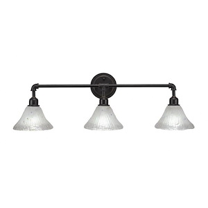 Vintage - 3 Light Bath Bar-11 Inches Tall and Inches Wide - 1154080