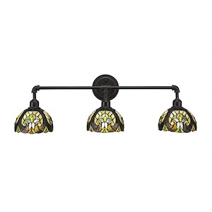 Vintage - 3 Light Bath Bar-10.5 Inches Tall and Inches Wide - 1151760