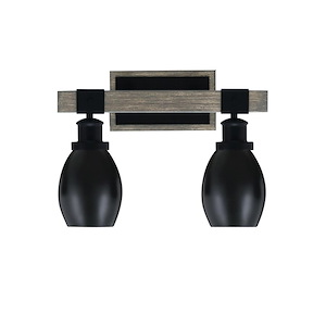 Tacoma - 2 Light Bath Bar-11 Inches Tall and 15.25 Inches Length - 1310852