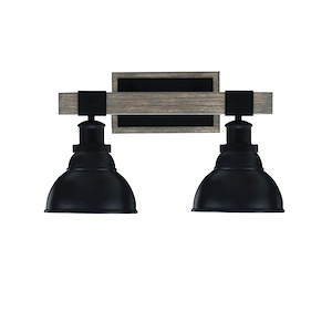 Tacoma - 2 Light Bath Bar-10 Inches Tall and 17.25 Inches Length - 1310853