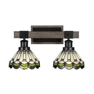 Tacoma - 2 Light Bath Bar-10 Inches Tall and Inches Wide - 1218499