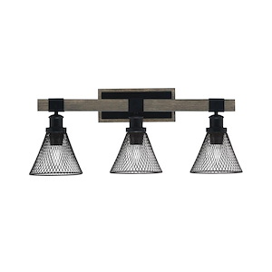 Tacoma - 3 Light Bath Bar-10.5 Inches Tall and 27.25 Inches Length - 1310865