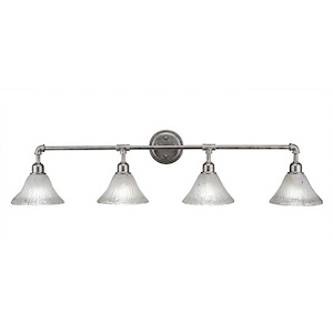 Vintage - 4 Light Bath Bar-11 Inches Tall and Inches Wide - 489949