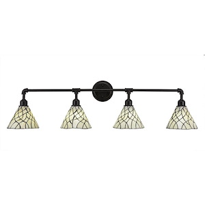 Vintage - 4 Light Bath Bar-11.25 Inches Tall and 43 Inches Wide - 697452