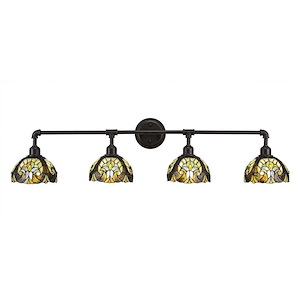 Vintage - 4 Light Bath Bar-10.5 Inches Tall and 43 Inches Wide - 697433