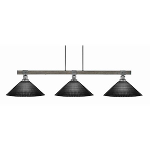 Tacoma - 3 Light Linear Chandelier-9.75 Inch Tall and 16 Inch Wide - 1418265