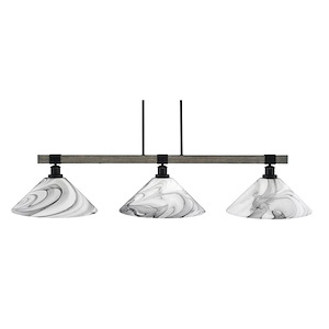 Tacoma - 3 Light Island-10.25 Inches Tall and 56 Inches Length - 1310874