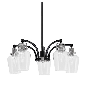 Easton - 5 Light Downlight Chandelier-7.5 Inches Tall and 23.25 Inches Wide - 1299630