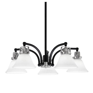 Easton - 5 Light Downlight Chandelier-5.5 Inches Tall and 25.25 Inches Wide - 1299647