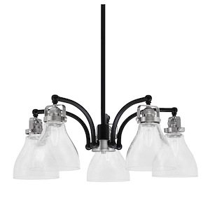 Easton - 5 Light Downlight Chandelier-7.25 Inches Tall and 24.75 Inches Wide - 1299648